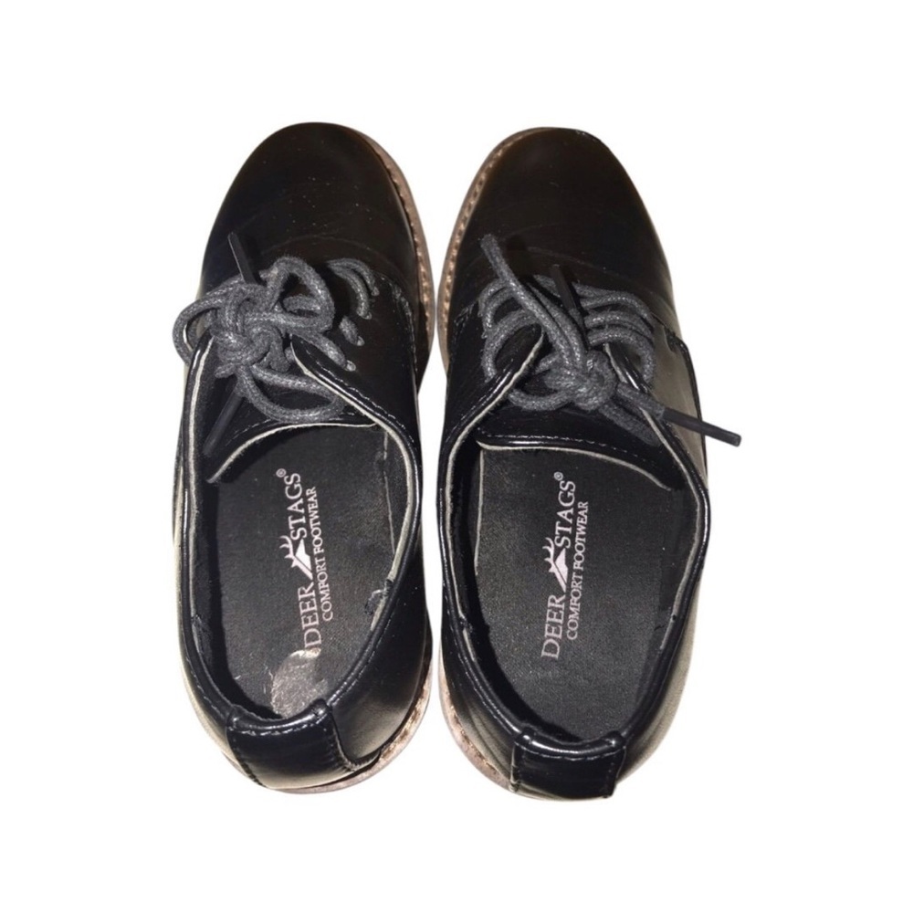 Deer Stags Kids’ Denny Lace-Up Dress Comfort Oxford‎ In Black Size 11M​ - Picture 6 of 12